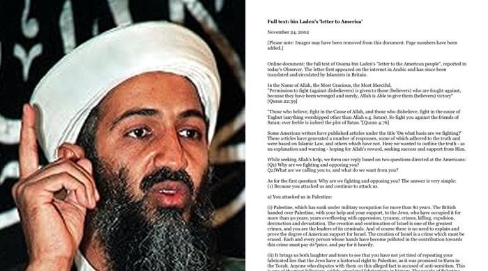 Why Osama bin Laden’s viral 9/11 ‘Letter to America’ clicked with Americans?