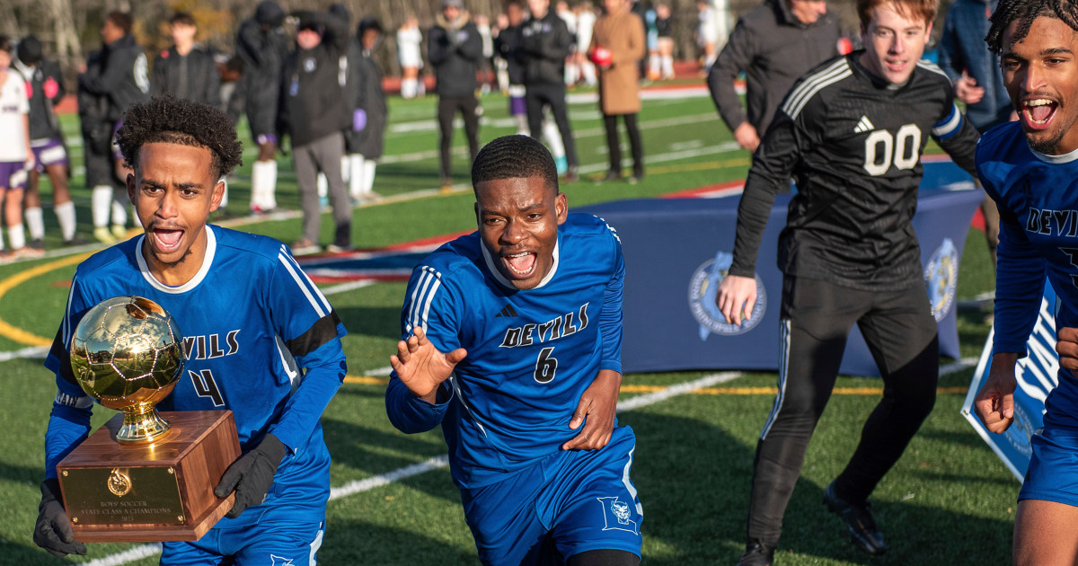 Vowing to ‘do it for the city,’ Lewiston soccer team wins state title weeks after mass shooting